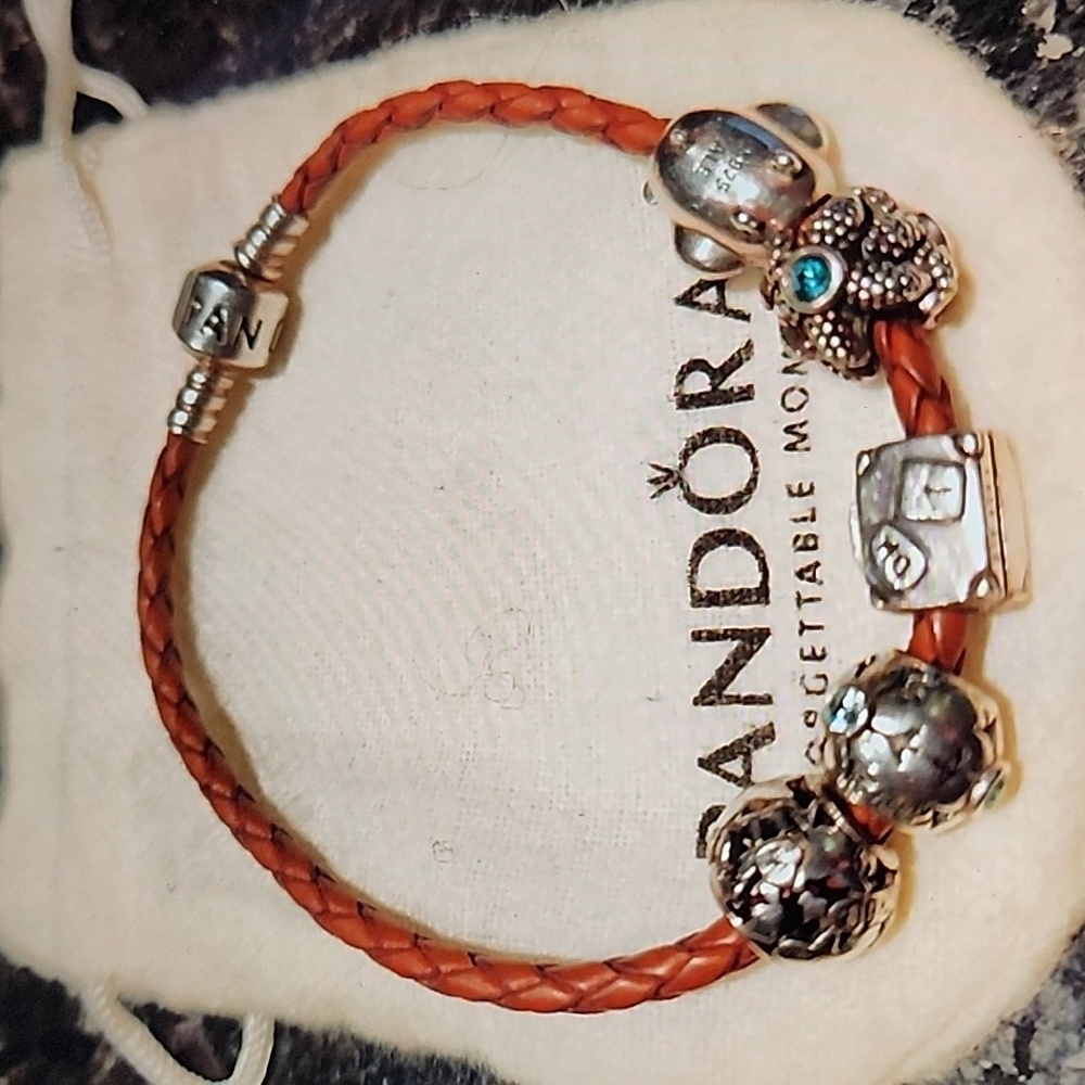 Pandora Braided Leather Bracelet (bracelet only)